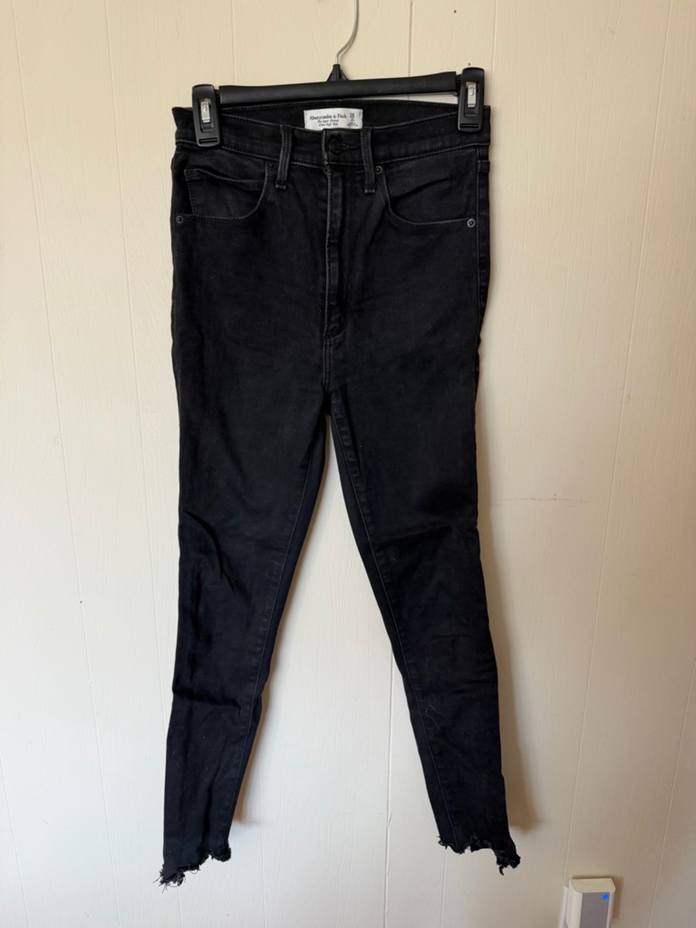 Abercrombie & Fitch Black Ultra High-Rise Super Skinny Jeans